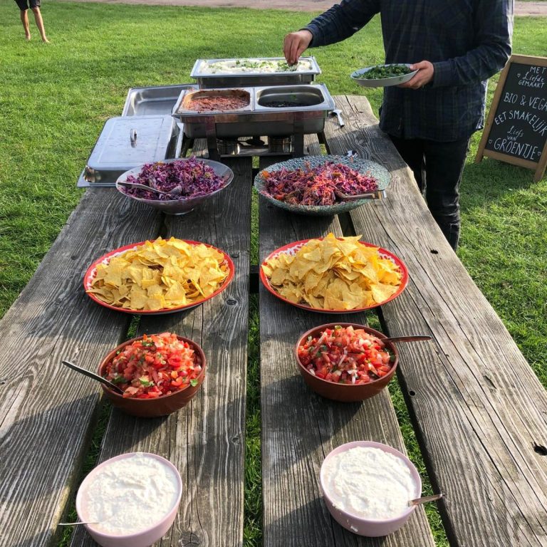 Mexicaans buffet op festival Mexicaans buffet op festival